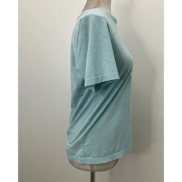 Kate Spade Light Blue Cocktail Hour Graphic Crewneck T-Shirt Sz. S - Picture 2 of 5